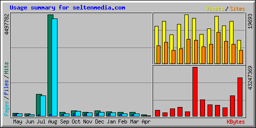 Usage summary for seltenmedia.com